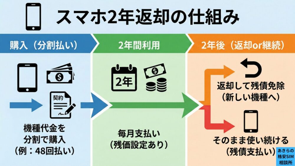 スマホ2年返却の仕組み